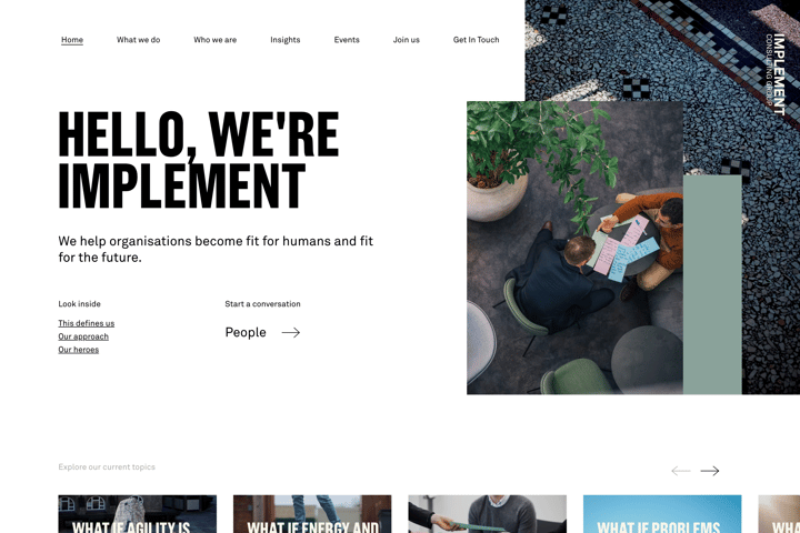 Implement Consulting Group website preview